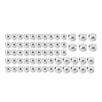 62X Chrome Engine Bolt Caps for Harley Touring Road King Street Glide (17-24)