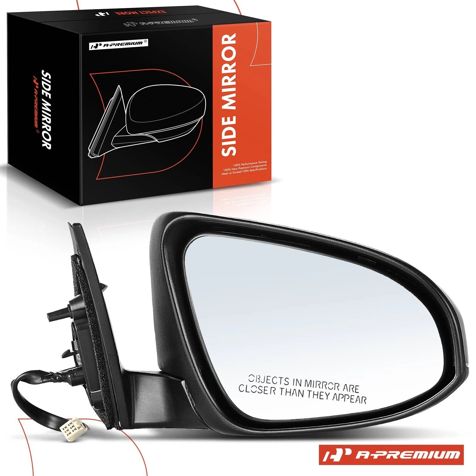 Passenger Power Mirror w/ Manual Folding for Toyota Camry (2012-2014)