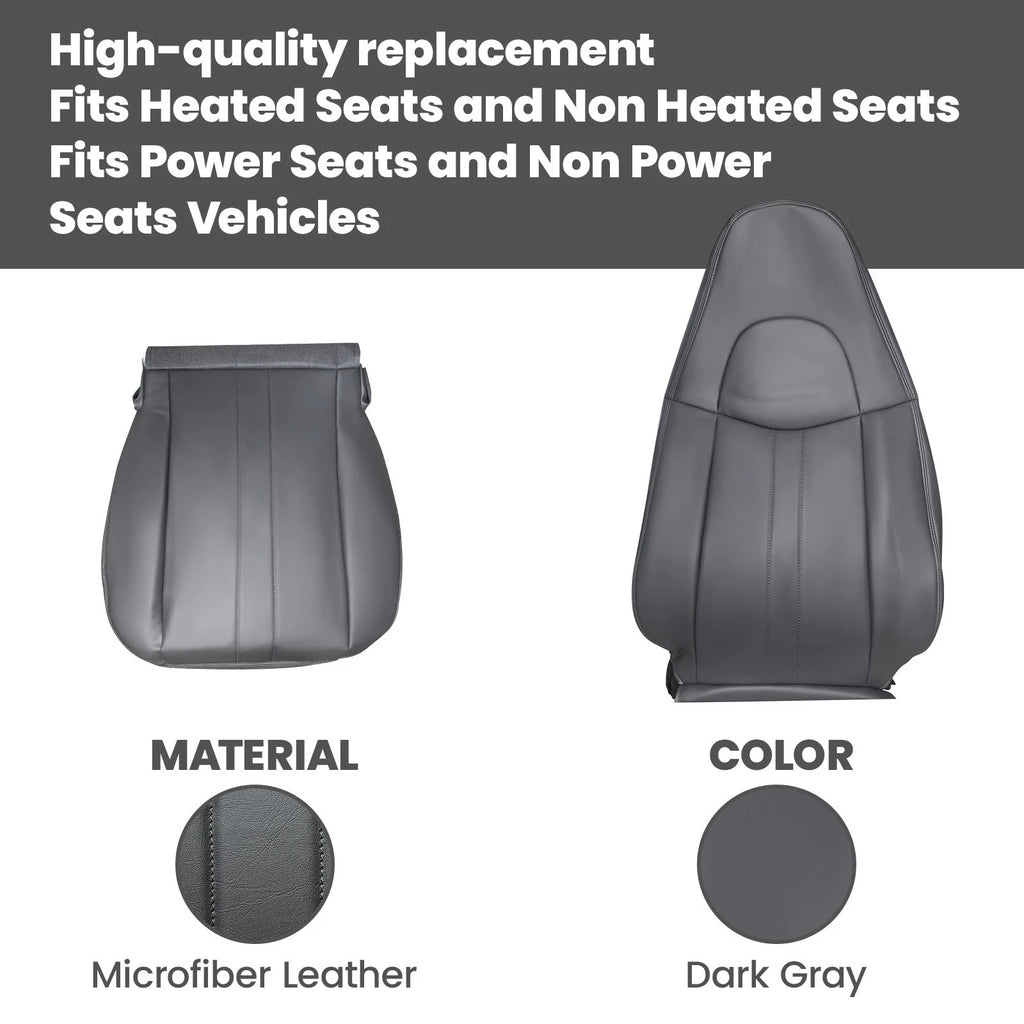 Seat Covers for Chevy Express 1500 2500 3500 4500 (Dark Gray)