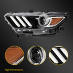 LED Headlight for Ford Mustang (2015–2017) Left Side