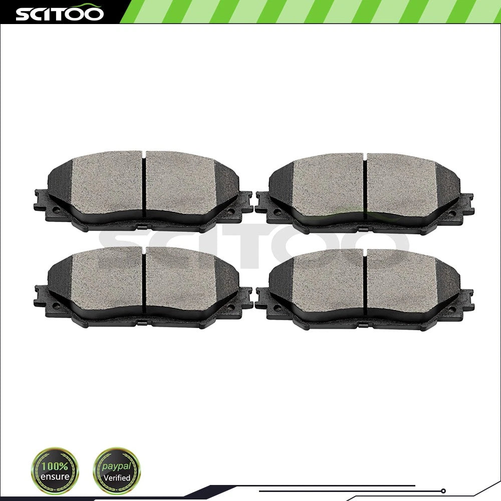 Set of 4 Ceramic Brake Pads for HS250h Vibe xB xD Corolla Matrix Prius RAV4 (2009–2015)