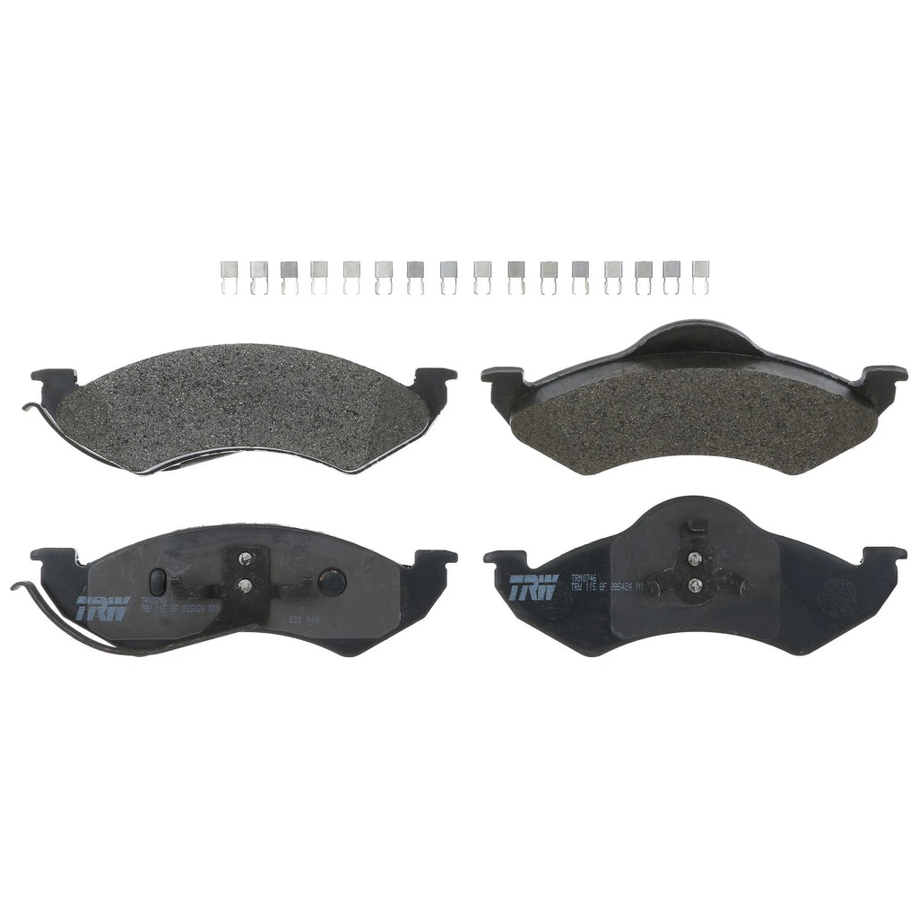 Set of 4 Disc Brake Pads for Dodge Durango (1998–1999)