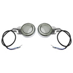 LED Flat Front Turn Signal Light for Heritage Softail Classic (1999–2023) Chrome