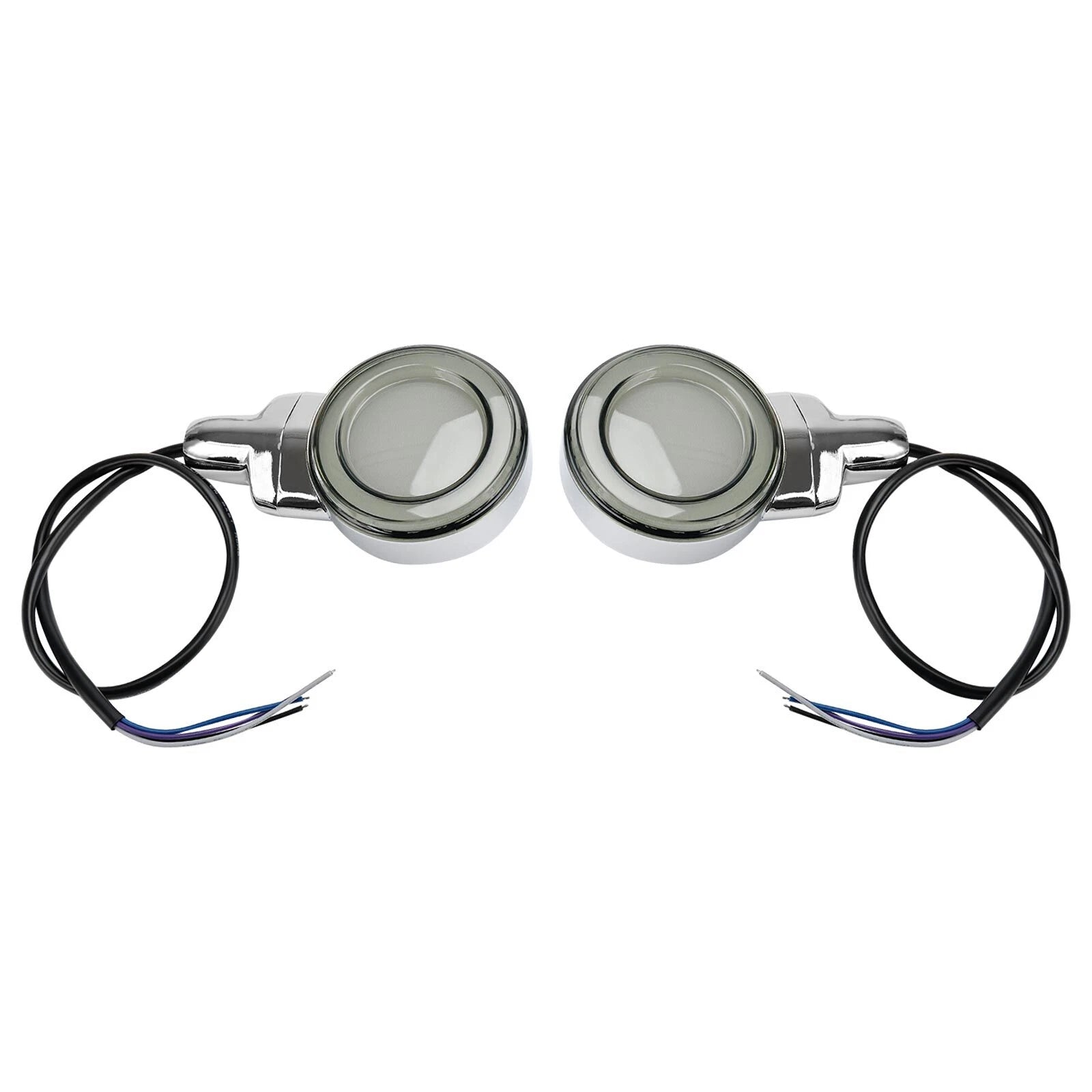 LED Flat Front Turn Signal Light for Heritage Softail Classic (1999–2023) Chrome
