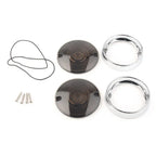 Turn Signal Bezels Smoke Lens Covers for Harley Touring Road King (2009-2023)