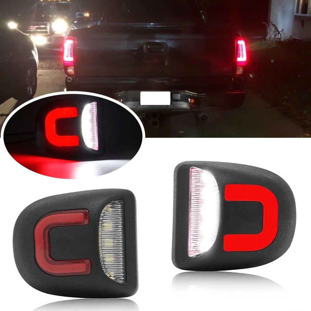 AUXITO LED License Plate Lamp for GMC Sierra 1500 2500 3500 (1999–2013)