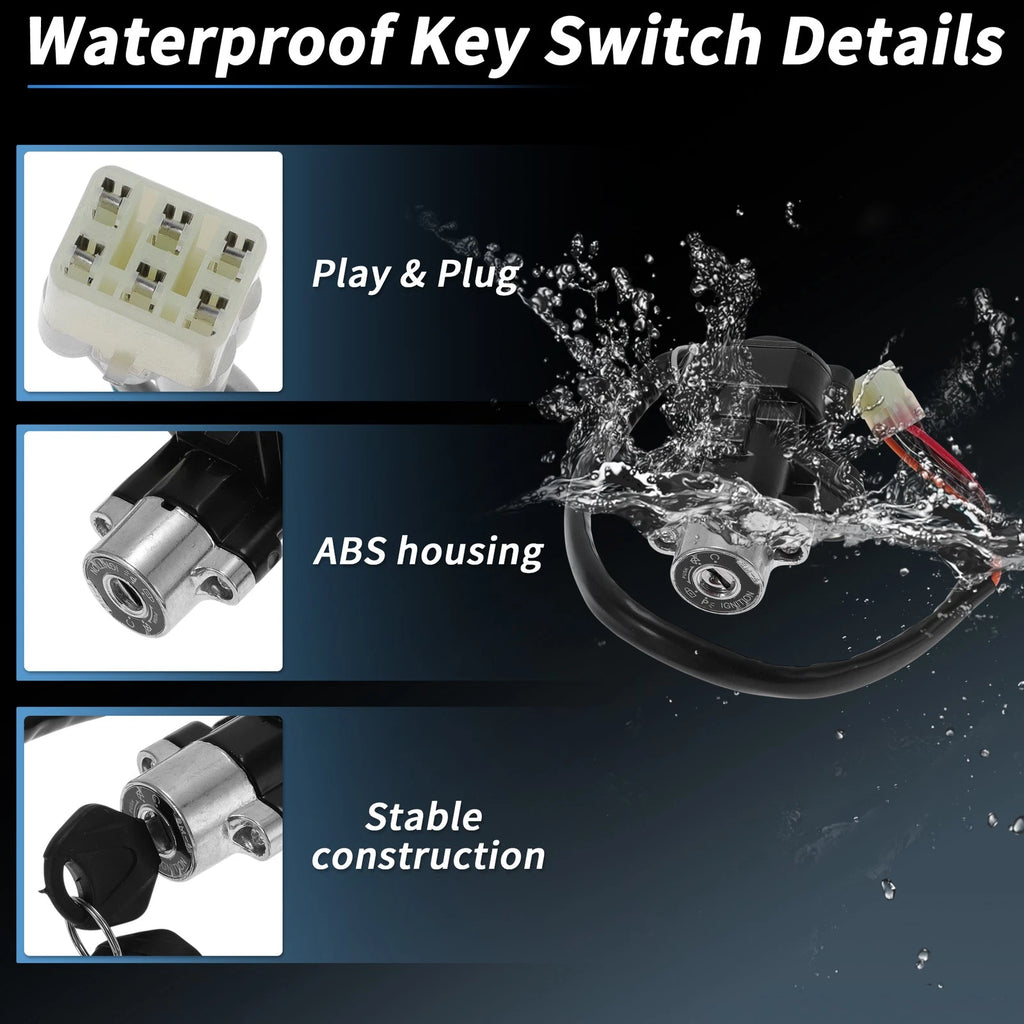 Ignition Key Switch No. 3710033E20 for Suzuki GSXR600 (2004–2005, 2008–2015)