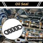 Set of 5 Oil Seal Rotary Shaft Seal NBR Rubber 45x65x10mm