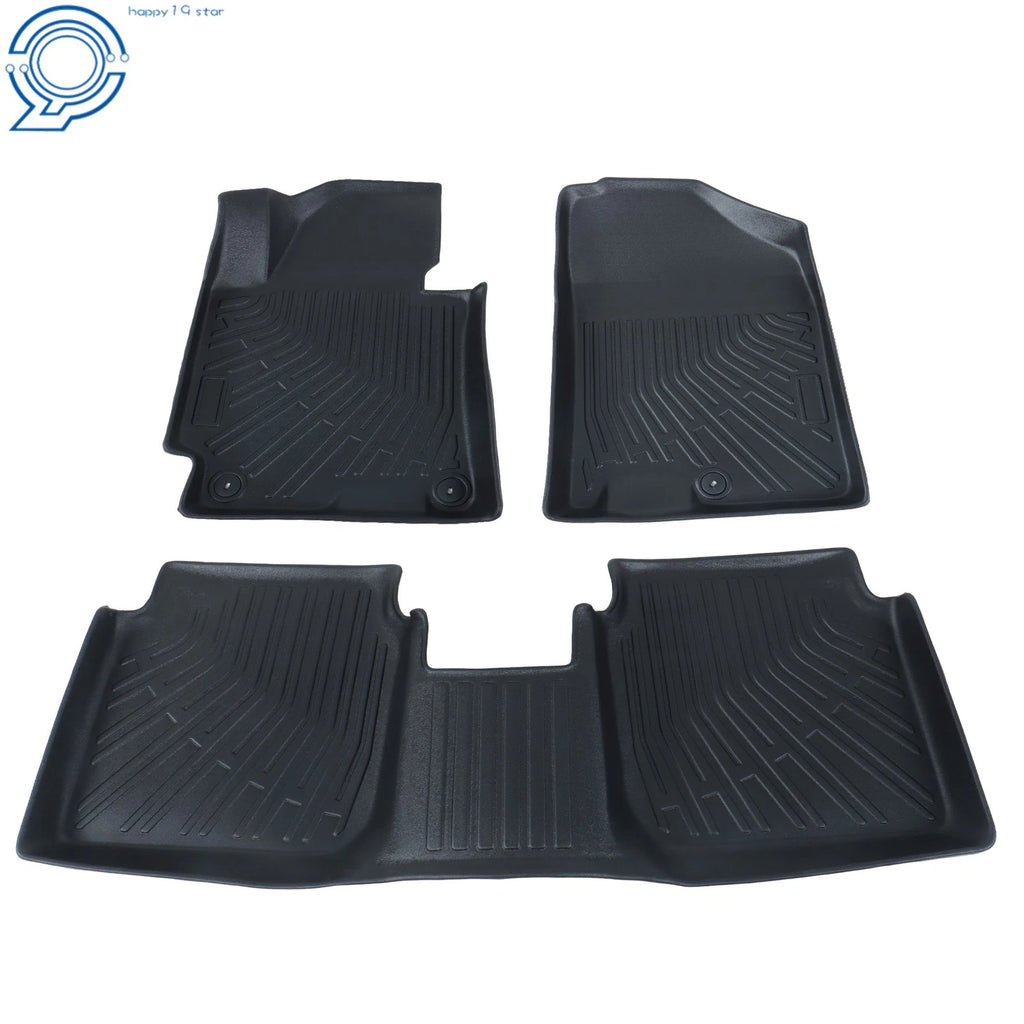 Set of 3 Floor Mats Liner for Hyundai Elantra (2011–2016) TPE All-Weather