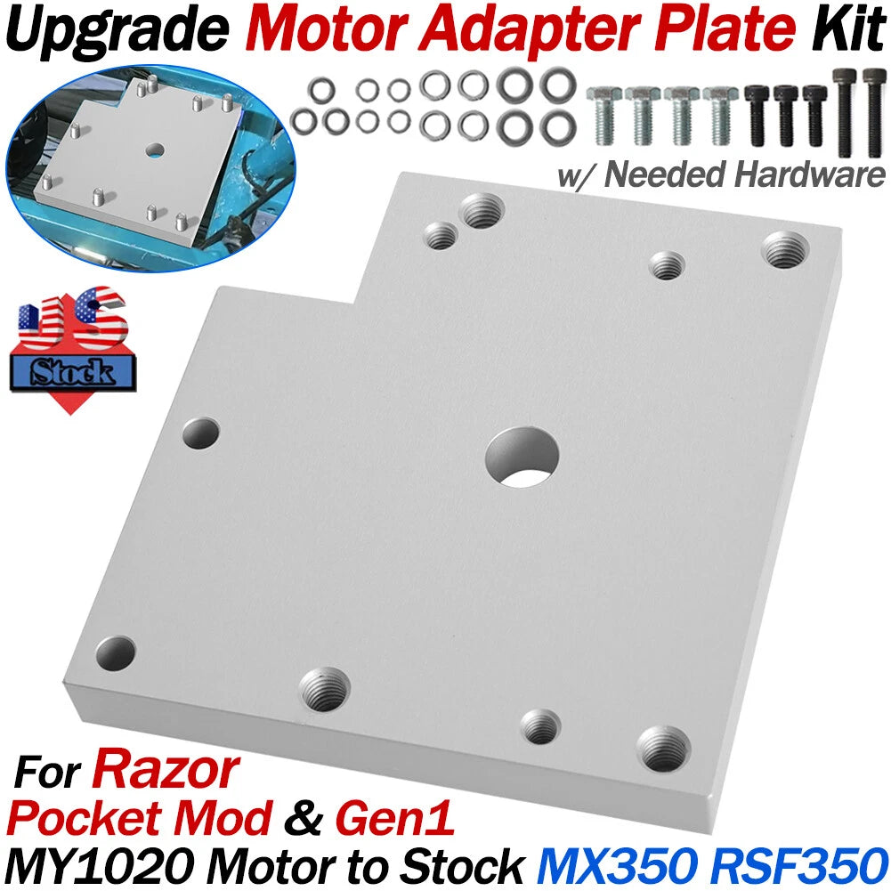 Motor Adapter Plate for Razor MX350 RSF350 Pocket Mod (Gen 1)