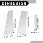 6 Pcs Car Pillar Window Trim for Lexus Sedan 4-Door (2021-2023) Chrome Silver