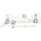 Set of 8 Front Suspension Control Arms and Sway Bars for Nissan Quest (2004–2009)