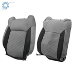 Set of 2 Seat Covers for Toyota Tundra (2014–2021) Cloth Gray/Black
