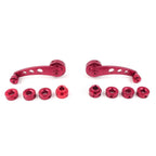 2X Aluminum Alloy Window Handle Winder Crank Red for Universal Fit