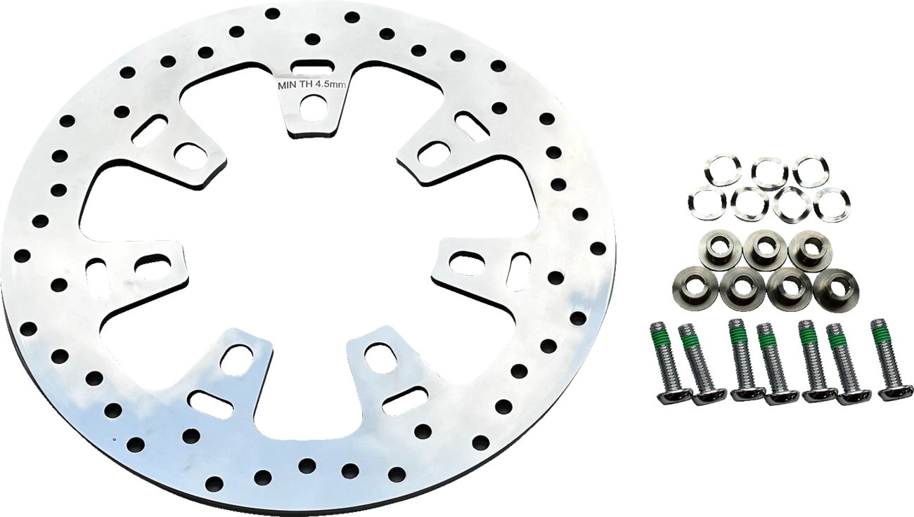 Front Rotor 11-13/16" Polished for Drag Specialties (B06-0207ASP)