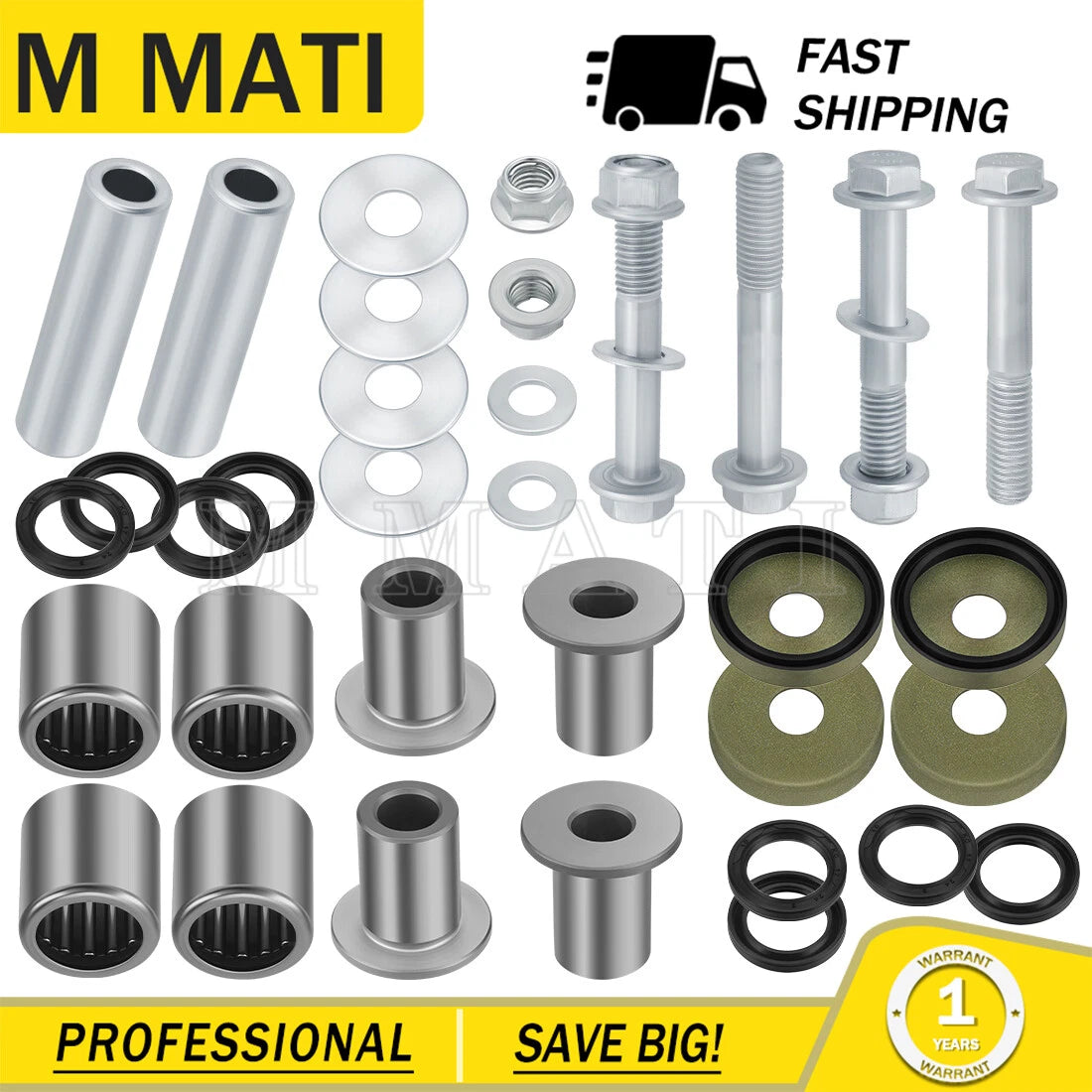 A-Arm Bushings Bearings Kit for Suzuki LTZ400 Quadsport Z400 (2003–2014)
