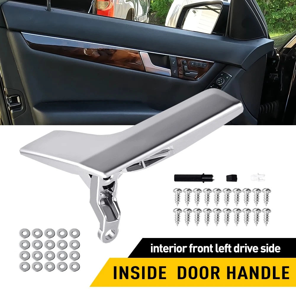 Chrome Interior Door Handle Repair Kit for Mercedes C250 GLK350 (2009–2015)