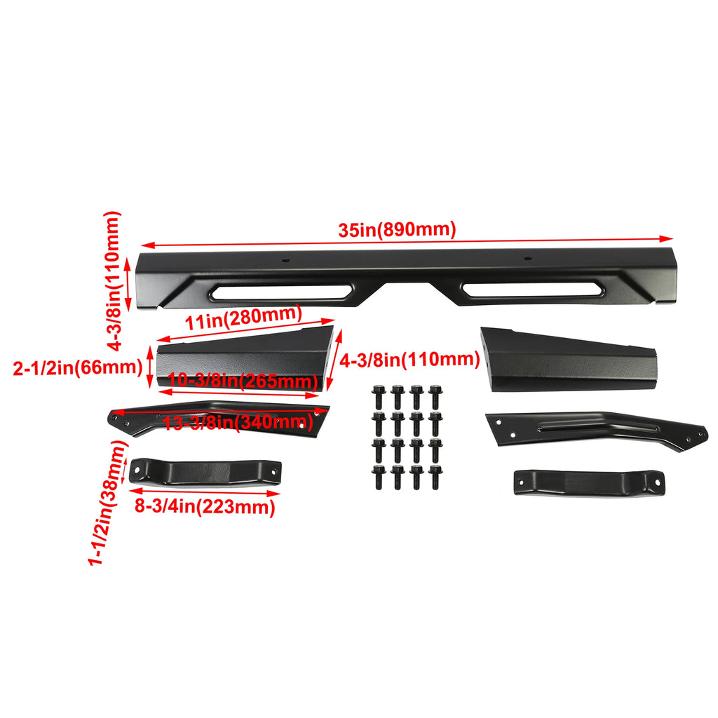Rear Bumper Brushguard for Polaris Ranger 1000 Crew XP (2018–2024) #2882529