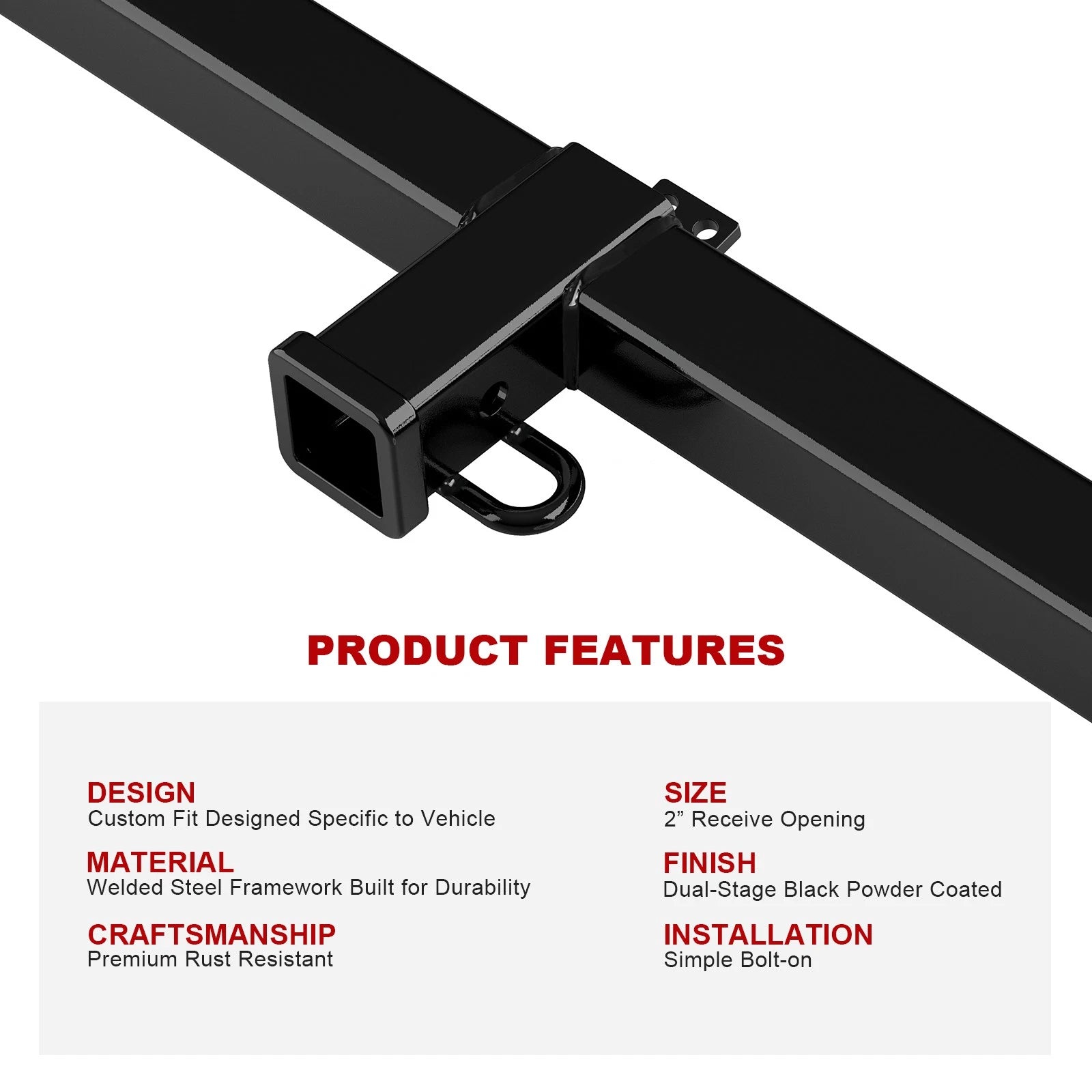 2 Inch Trailer Hitch Receiver for Honda CR-V (2002-2006)