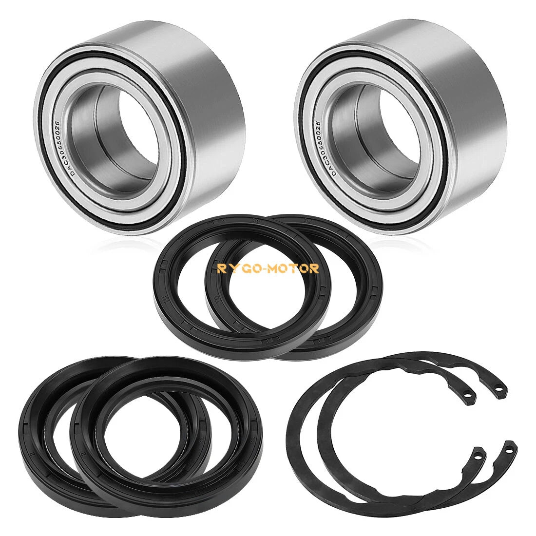 2X Front Wheel Bearing Kit for Kawasaki Bayou 300 400 Prairie 300 400
