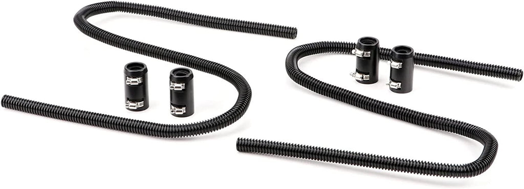 44" Stainless Steel Flexible Coolant Water Hose Kit Universal