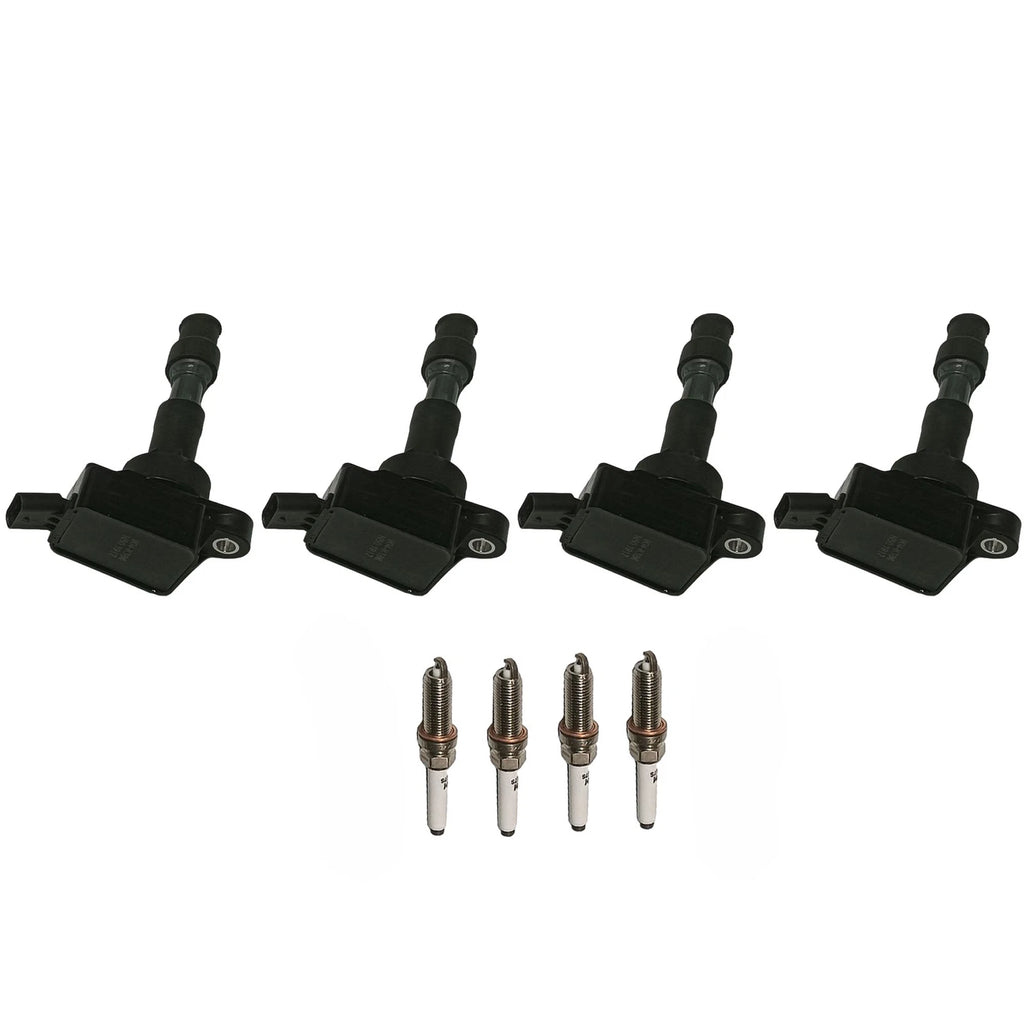 Set of 4 Ignition Coils & Spark Plugs for Kia Hyundai Elantra Sonata (2017–2022) UF816