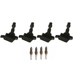 Set of 4 Ignition Coils & Spark Plugs for Kia Hyundai Elantra Sonata (2017–2022) UF816