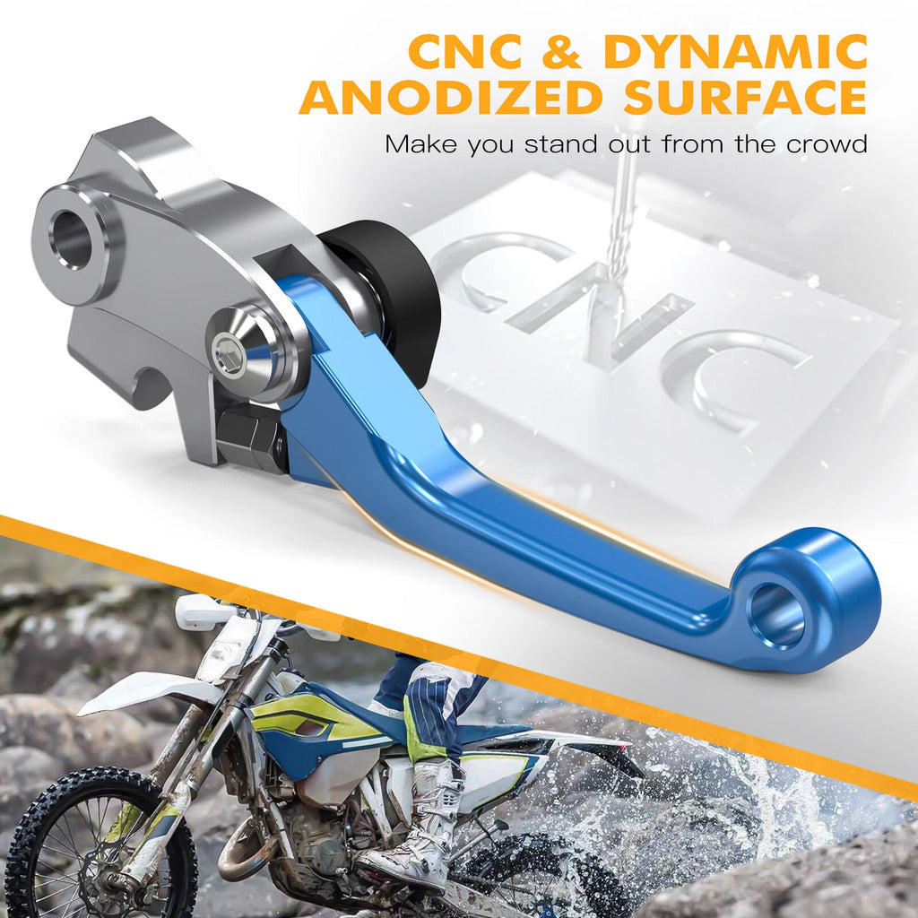 CNC Brake Clutch Levers for Husqvarna TE150i TE250i TE300i FE250-501 (2022–2024)