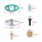 Oil Feed and Return Line Hose Kit for T3 T4 Turbocharger