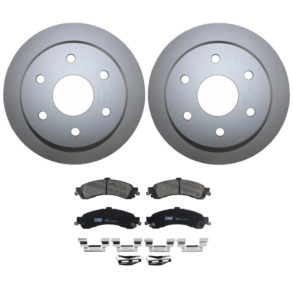 Rear Brake Kit 325mm Rotors & TRW Pro Ceramic Pads for Silverado Sierra 1500 (2007–2018)