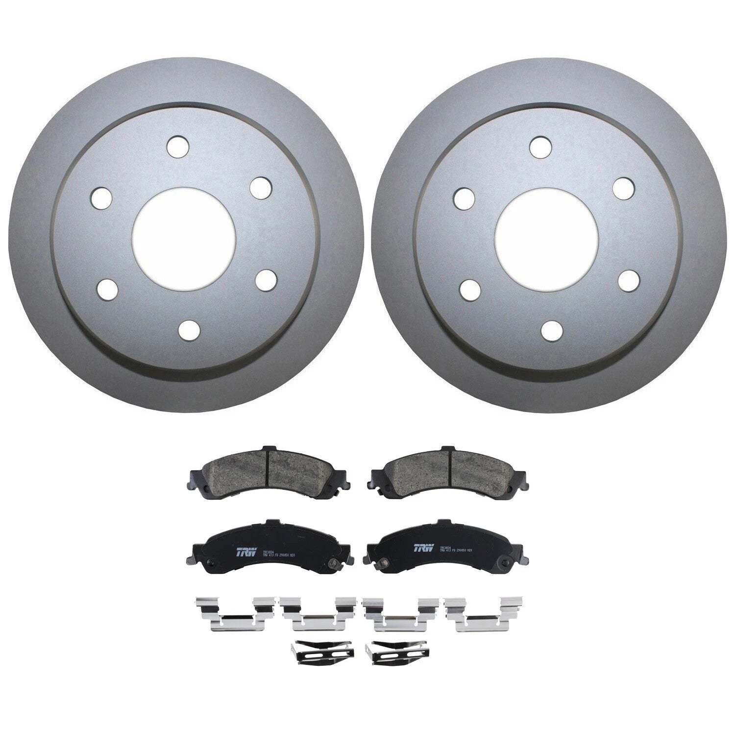 Rear Brake Kit 325mm Rotors & TRW Pro Ceramic Pads for Silverado Sierra 1500 (2007–2018)