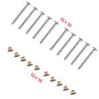 Pack of 100 Medium Flange Collars for Peterbilt 379 (Hucks & Collars)