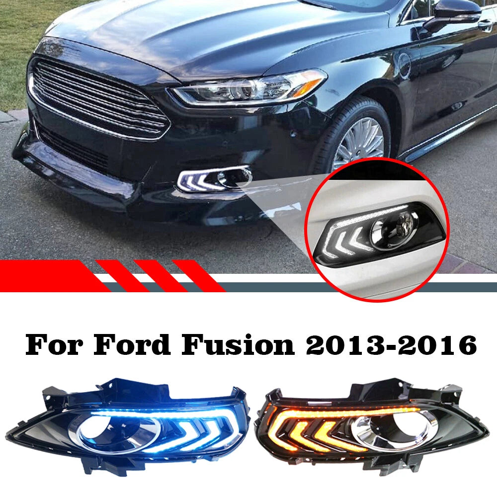 LED Fog Lamps with Turn Signal for Ford Mondeo MK5 (2014–2016)