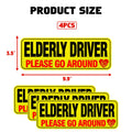 Reflective Senior Driver Magnet Signs for Elderly Drivers (2024–2024)