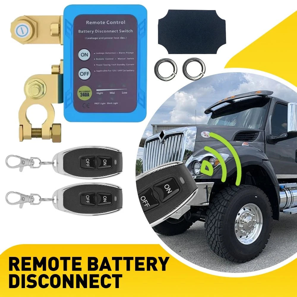 Remote Battery Disconnect Switch 12V 240A for RV ATV (Fits )