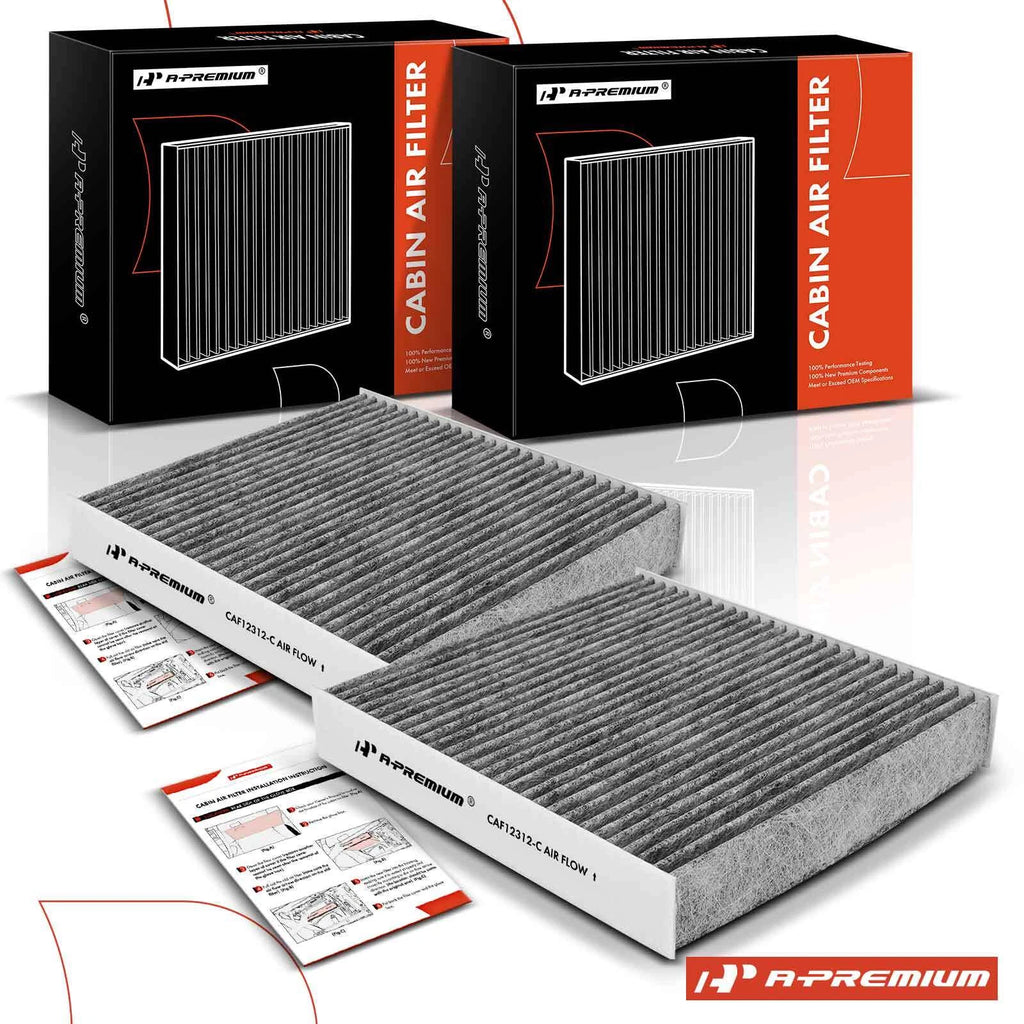 2X Activated Carbon Cabin Air Filter for Nissan Kicks (2018–2023)