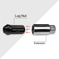 20Pc M12X1.25 Black Closed End Cone Hex Wheel Lug Nuts for JDM Vehicles