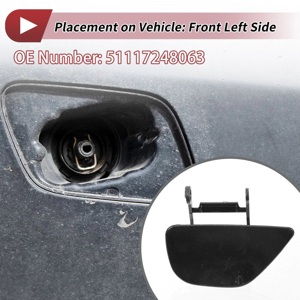 Front Left Washer Nozzle Cover Cap Unpainted for BMW 535i GT