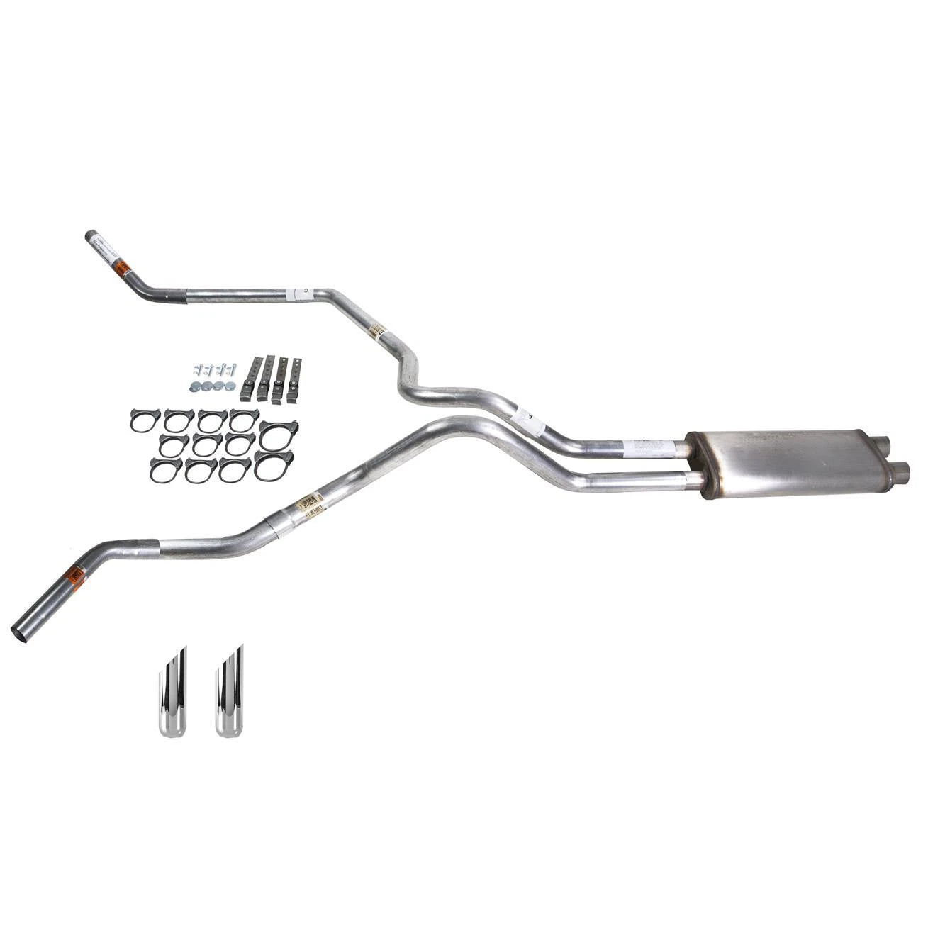 Dual Exhaust 2.5" MA Pipe for Tundra (2000–2007) Stainless Muffler SW Tip