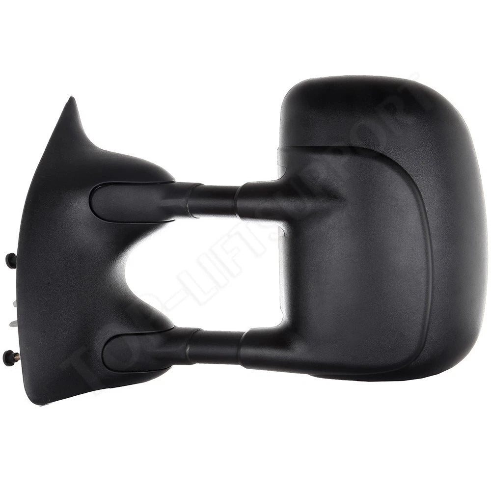 Set of 2 Black Manual Towing Mirrors for Ford F250 Super Duty