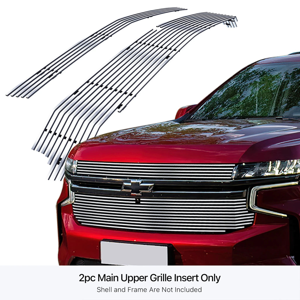 Upper Stainless Chrome Billet Grille Insert for Chevy Tahoe (2021-2024)