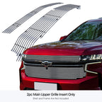 Upper Stainless Chrome Billet Grille Insert for Chevy Tahoe (2021-2024)