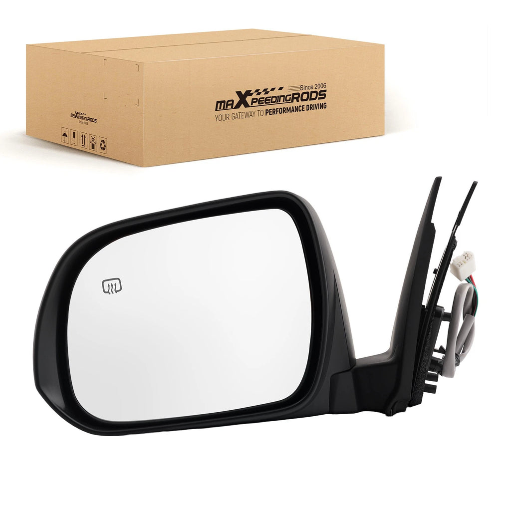 Heated Side View Mirror for Toyota Highlander 2008-2013 TO1320251 Black