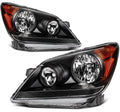2X Headlight Assembly for Honda Odyssey (2008–2010) Black Housing