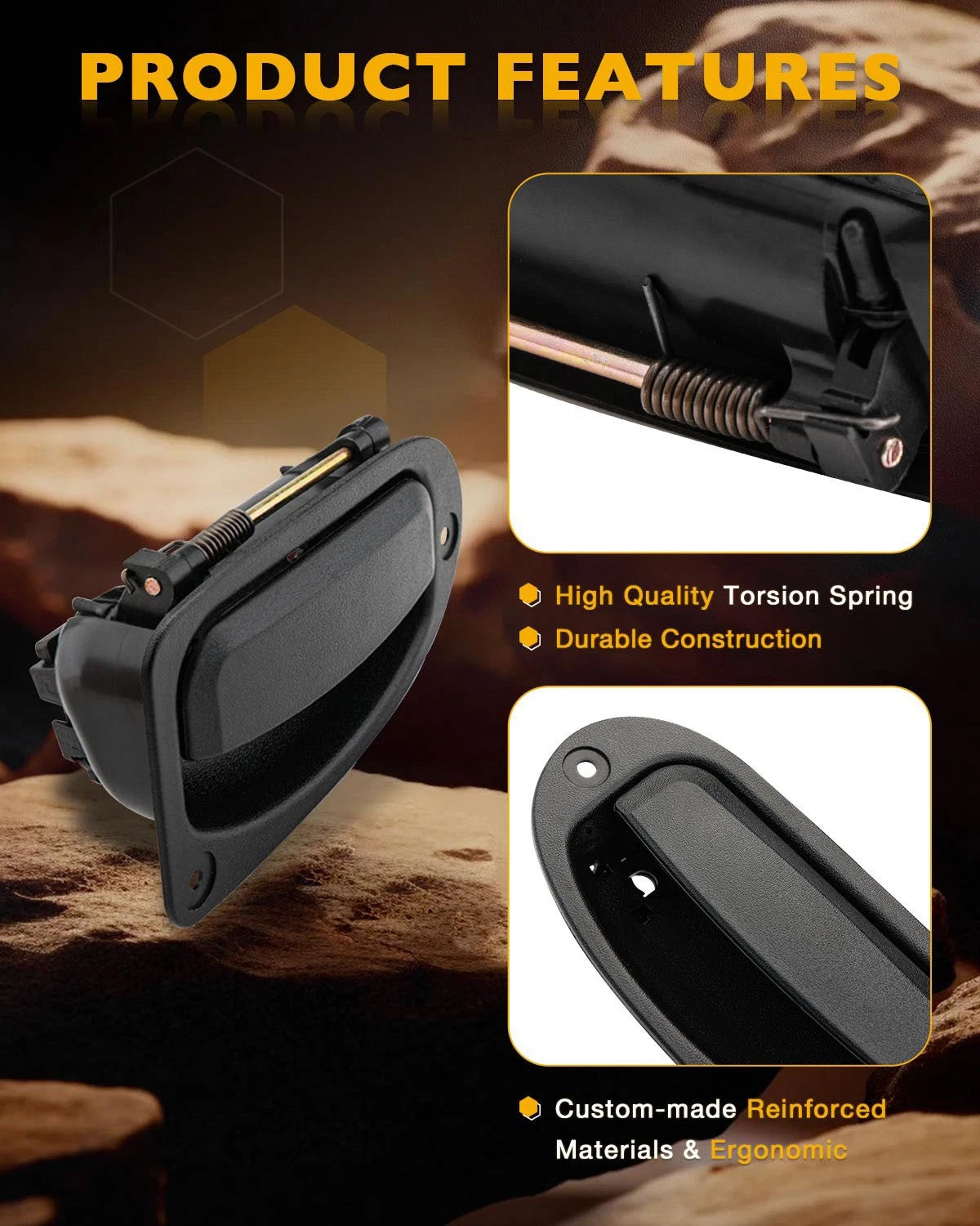 Set of 2 Interior Door Handles for Ford Ranger Mazda (1993-2011)