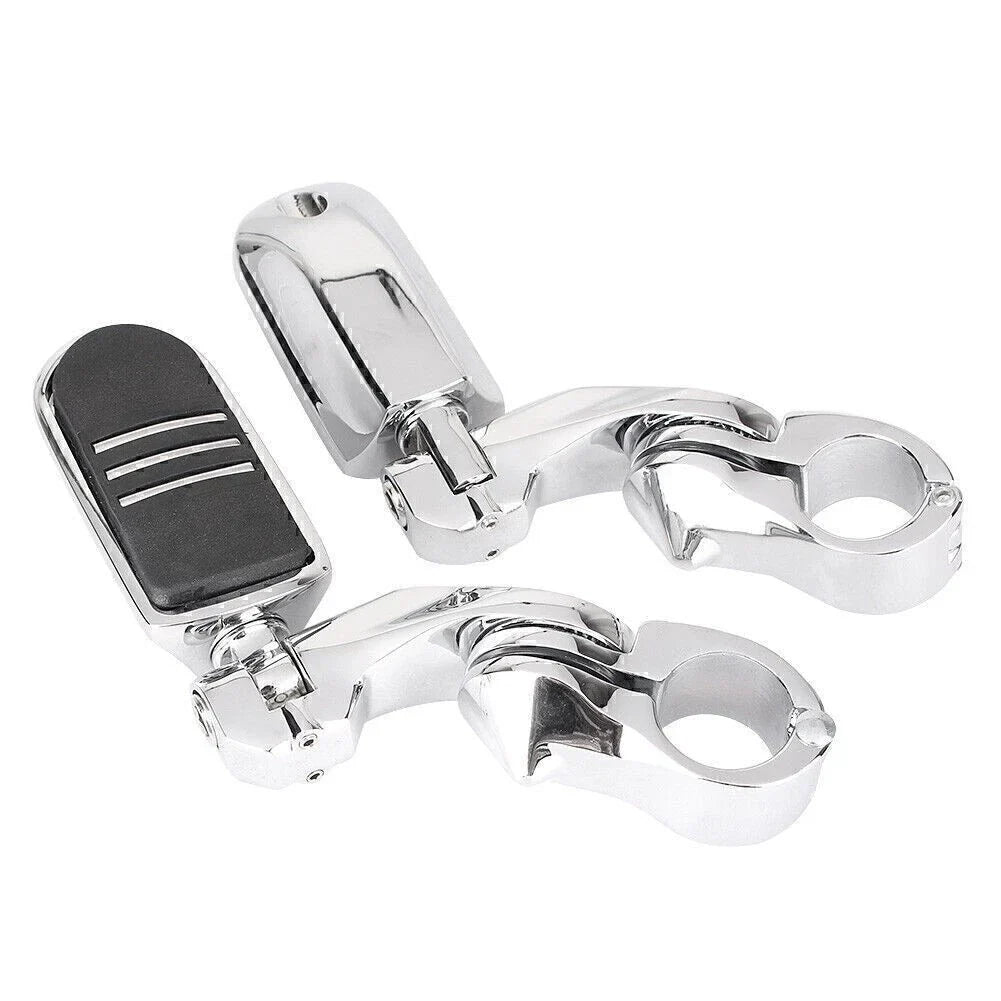 1-1/4" Adjustable Engine Guard Highway Foot Pegs for Harley