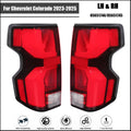 Set of 2 Black LED Tail Light Assemblies for Chevrolet Colorado (2023–2025)