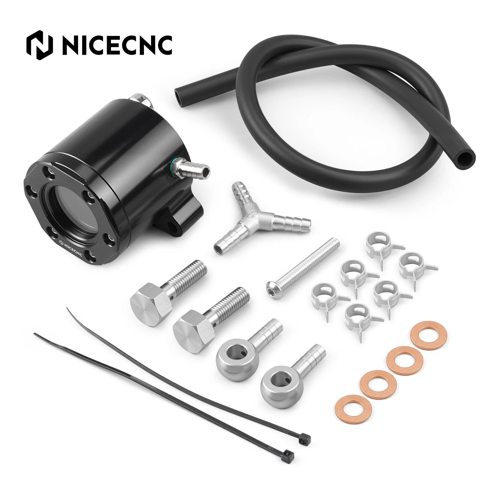 NICECNC External Breather Kit for Harley Fat Bob FXFB 107 (2018–2020) FXFBS 114 (2018–2024)