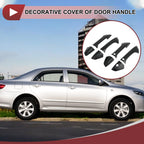Set of 4 Car Door Handle Covers for Honda Accord (2008–2012) Black ABS
