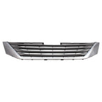 Replacement Gray/Silver Chrome/Painted Front Grille for 2011-2014 Toyota Sienna